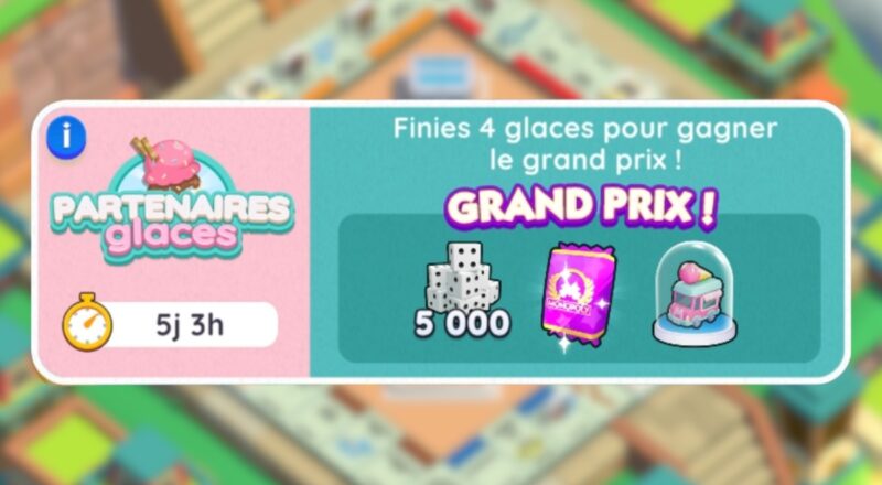 partenaire glace monopoly go